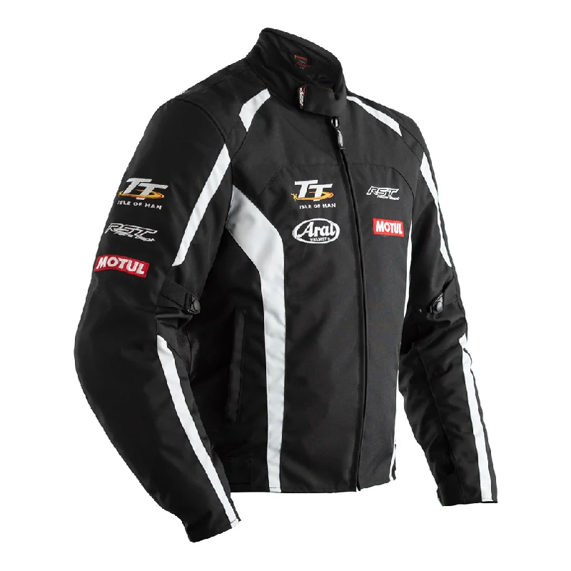 RST IOM TT Team Textile Jacket - Black / White