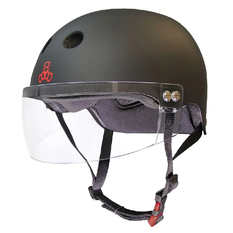 Triple 8 THE VISOR Certified Helmet SS Black Rubber