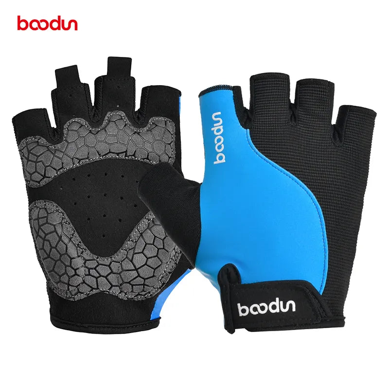 Women Men 1418 Gym Fitness Breathable Anti-Slip  Half Finger Summer  Cycling  Gloves