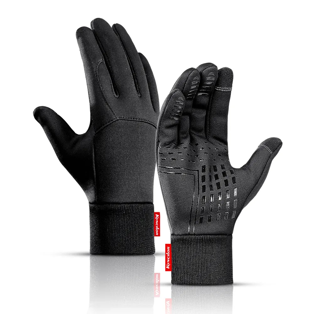 Winter Gloves Men Cycling Bike Women Thermal Fleece Cold Wind Waterproof Touch Screen Bicycle Warm Outdoor Running Skiing Mitten