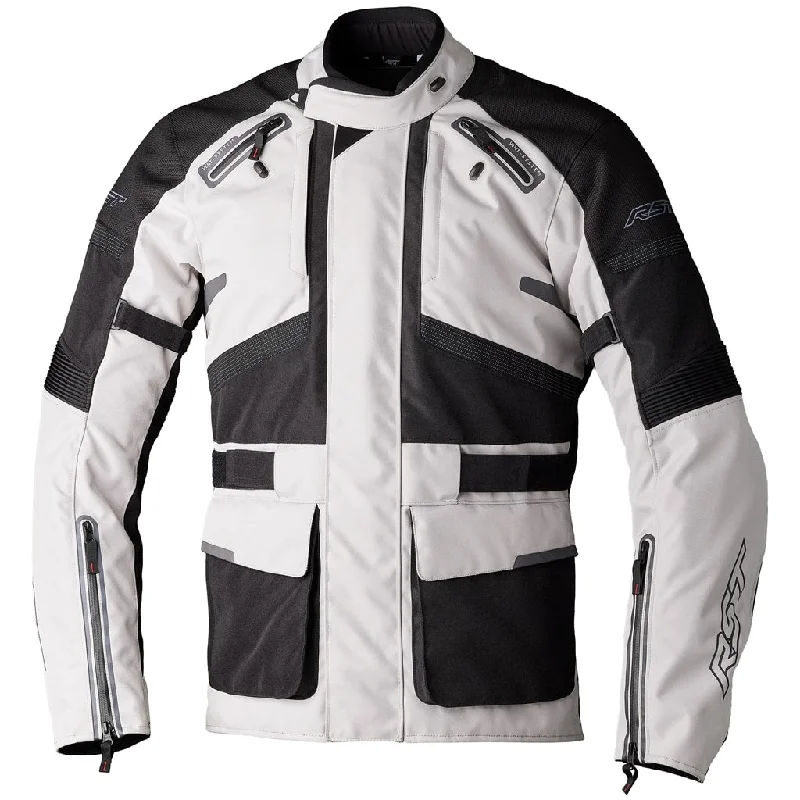 RST Endurance CE Mens Touring Waterproof Textile Jacket - Silver / Black