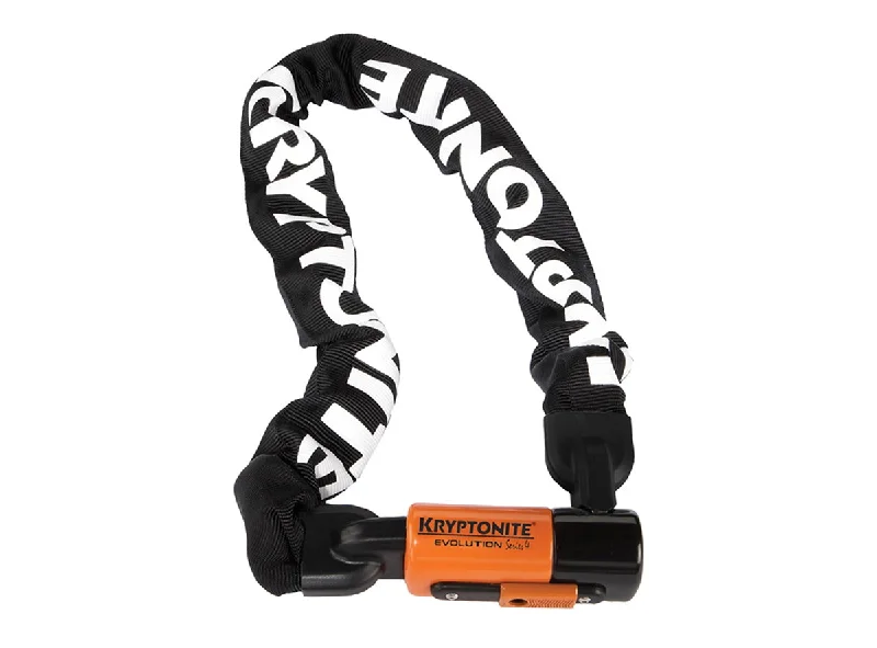 Kryptonite 1090 Evolution Series 4 Chain Lock - Black-Orange