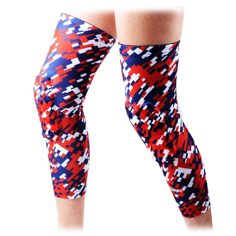 Red Blue Knee Pads Sleeves 2 PCS