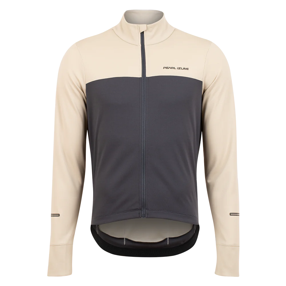 Pearl Izumi Quest Thermal Long Sleeve Road Jersey - Stone-Dark Ink