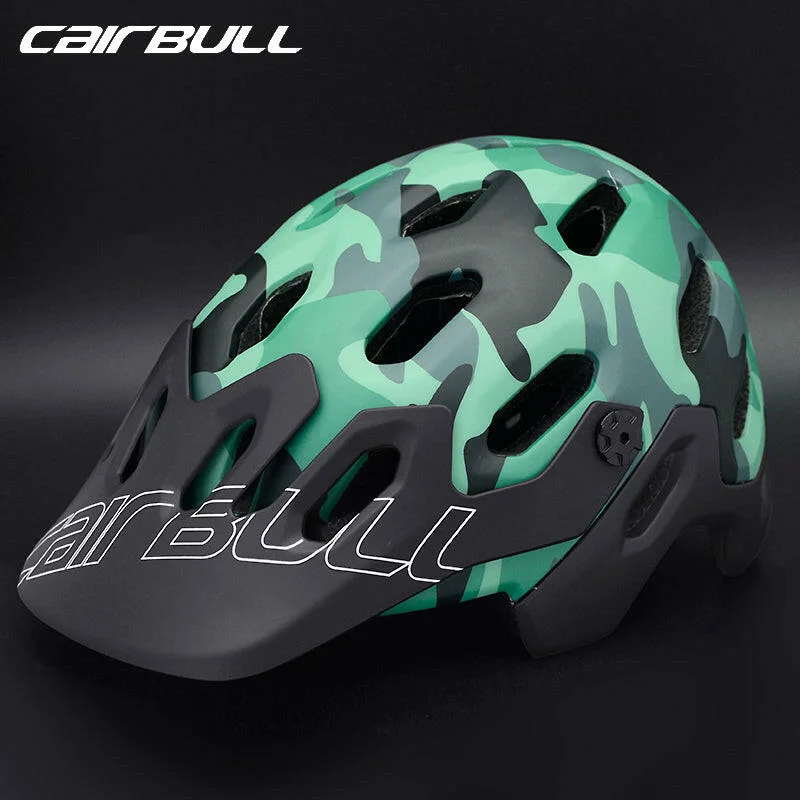 CAIRBULL Mountain Bike Helmets Outdoor Sports MTB Safety Cycling Helmet Adult Men Women Removable Sun Visor Integrally-Molded