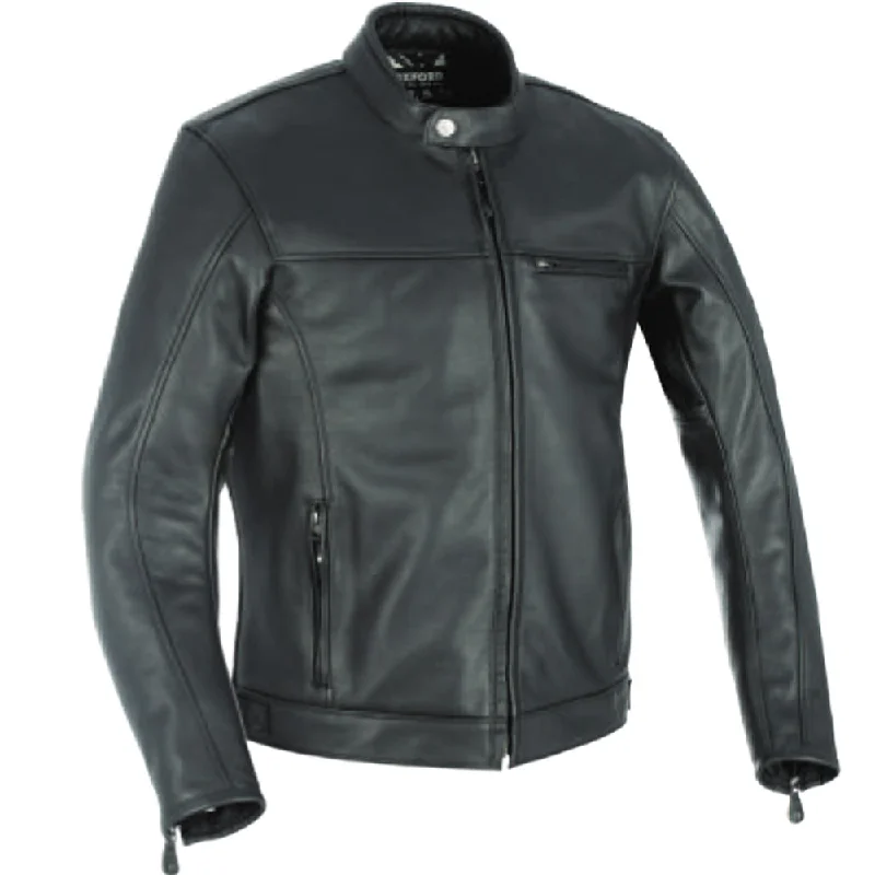 Oxford Walton Leather Jacket - Black