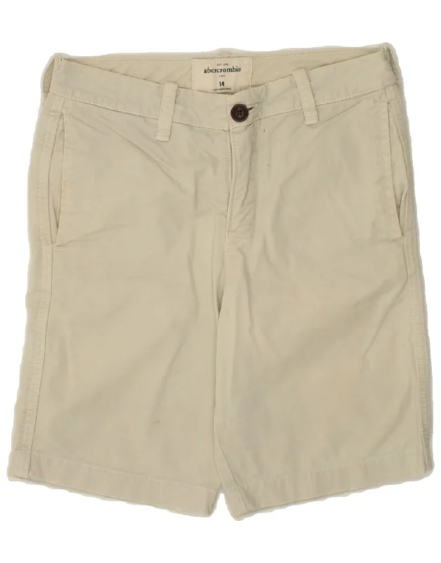 ABERCROMBIE & FITCH Boys Chino Shorts 13-14 Years W28  Grey Cotton