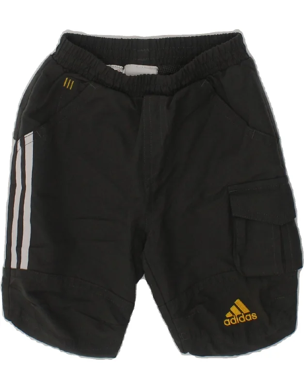 ADIDAS Baby Boys Graphic Sport Shorts 6-9 Months  Grey Polyester