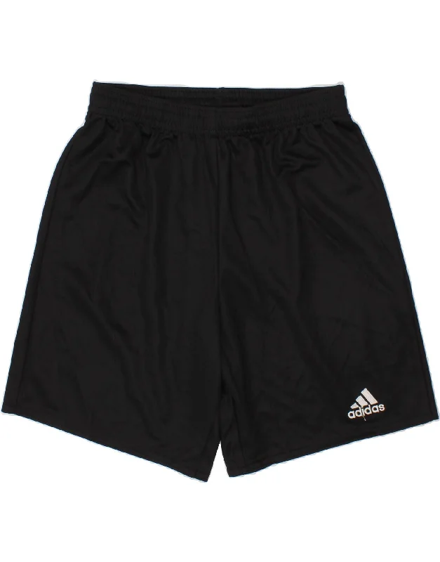 ADIDAS Boys Aeroready Sport Shorts 11-12 Years Black Polyester