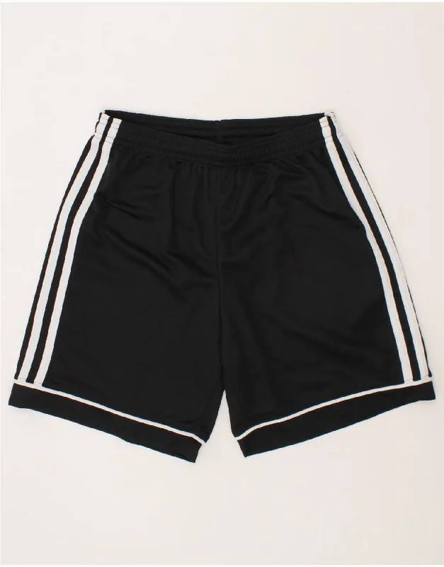 ADIDAS Boys Aeroready Sport Shorts 11-12 Years Black Polyester