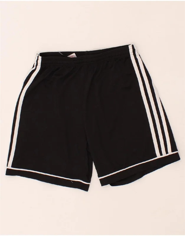 ADIDAS Boys Aeroready Sport Shorts 13-14 Years Black Polyester