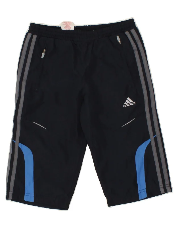 ADIDAS Boys Clima 365 Bermuda Sport Shorts 7-8 Years Navy Blue