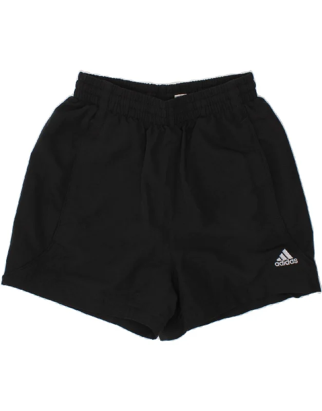 ADIDAS Boys Clima 365 Sport Shorts 9-10 Years Black Polyester