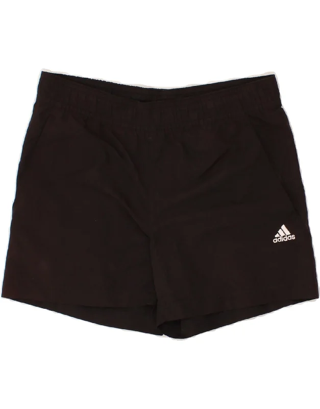 ADIDAS Boys Clima 365 Sport Shorts 9-10 Years Black Polyester