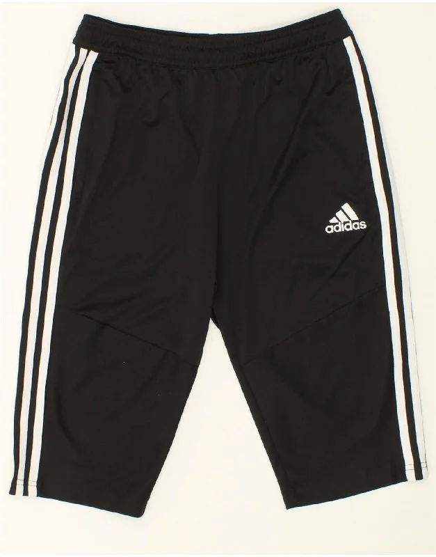 ADIDAS Boys Climacool Bermuda Sport Shorts 13-14 Years Black Polyester