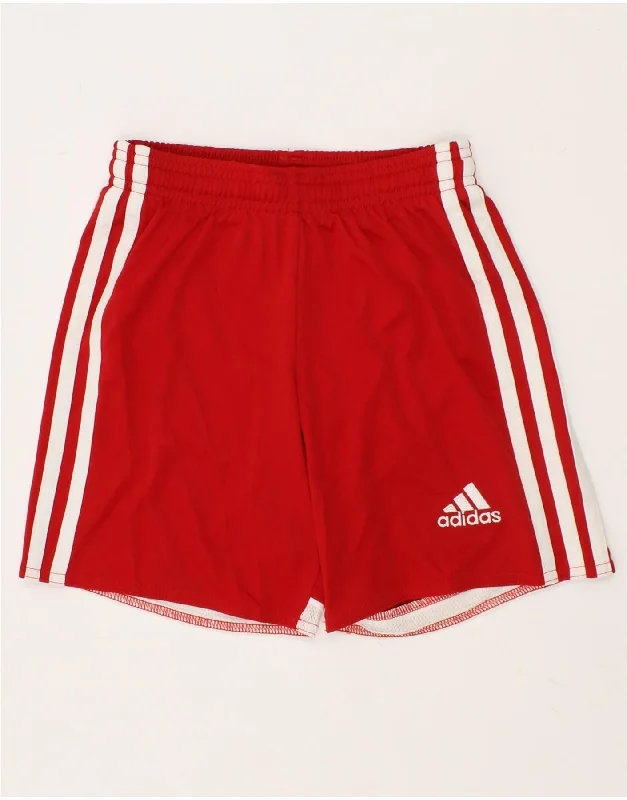 ADIDAS Boys Climacool Sport Shorts 5-6 Years XS Red Polyester