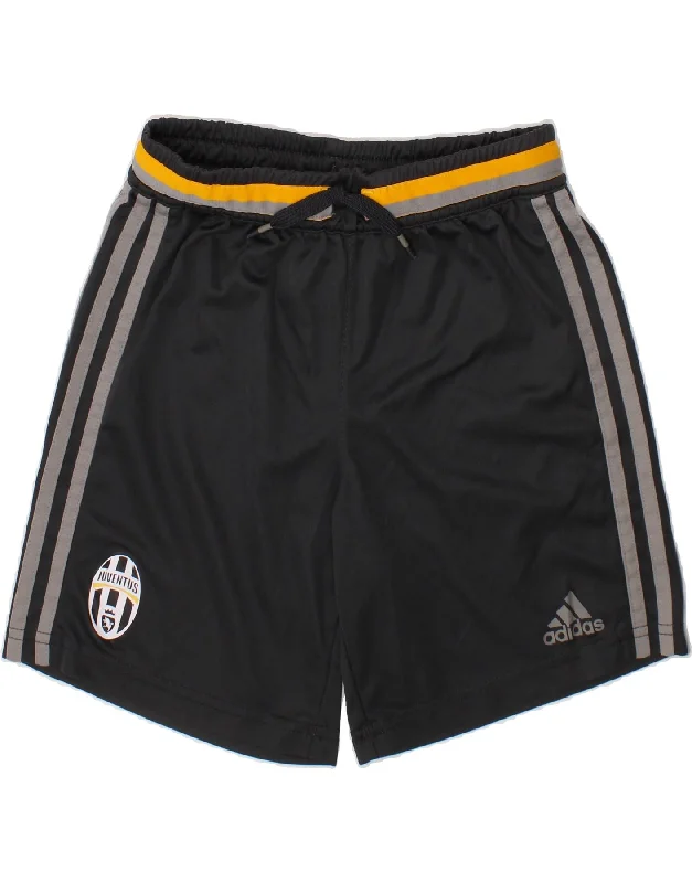 ADIDAS Boys Juventus Sport Shorts 9-10 Years Grey Polyester