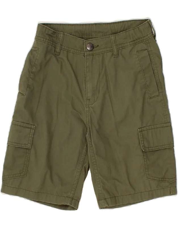 ADMIRAL Boys Cargo Shorts 9-10 Years W24 Khaki Cotton