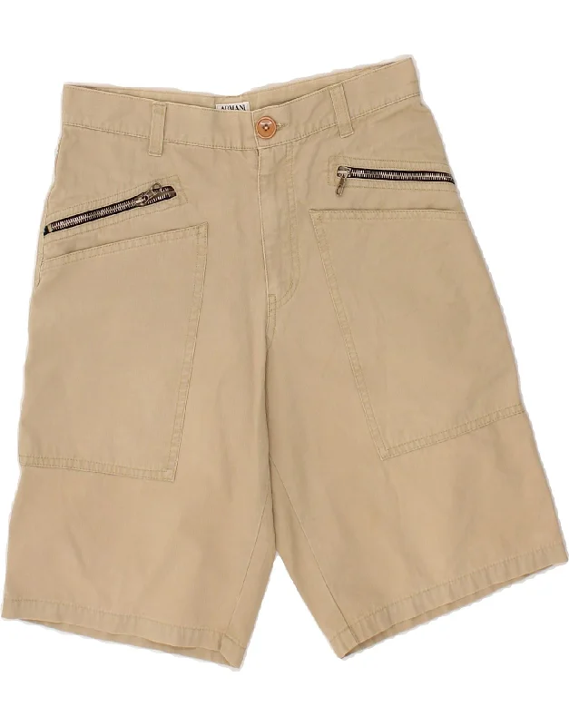 ARMANI JUNIOR Girls Bermuda Shorts 15-16 Years W28  Beige Cotton