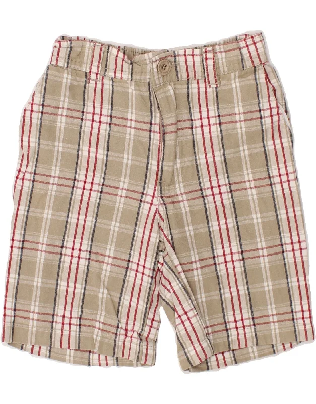 CALVIN KLEIN Baby Boys Chino Shorts 18-24 Months W18  Beige Check Cotton