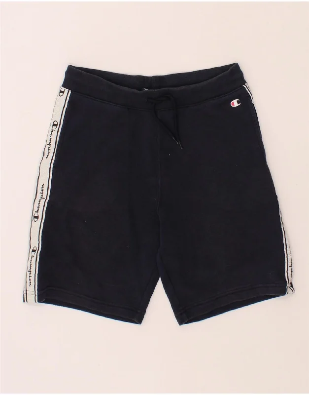 CHAMPION Boys Sport Shorts 11-12 Years  Large  Navy Blue