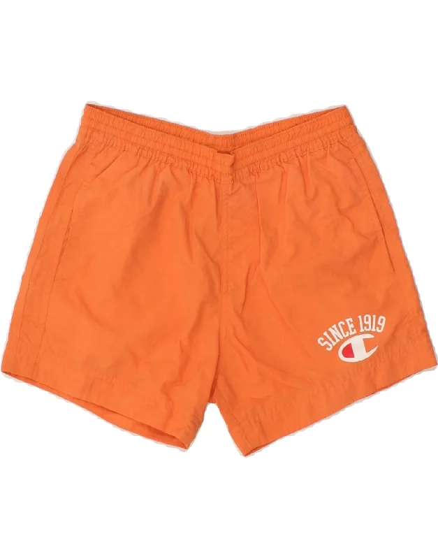 CHAMPION Boys Sport Shorts 11-12 Years Orange