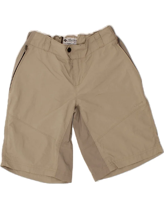 COLUMBIA Boys Chino Shorts 9-10 Years W24 Beige Nylon