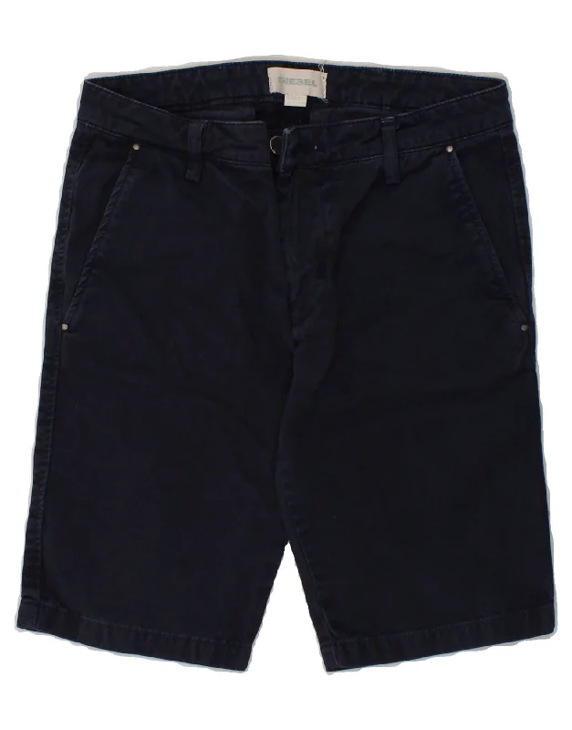 DIESEL Boys Chino Shorts 10-11 Years W26  Navy Blue Cotton