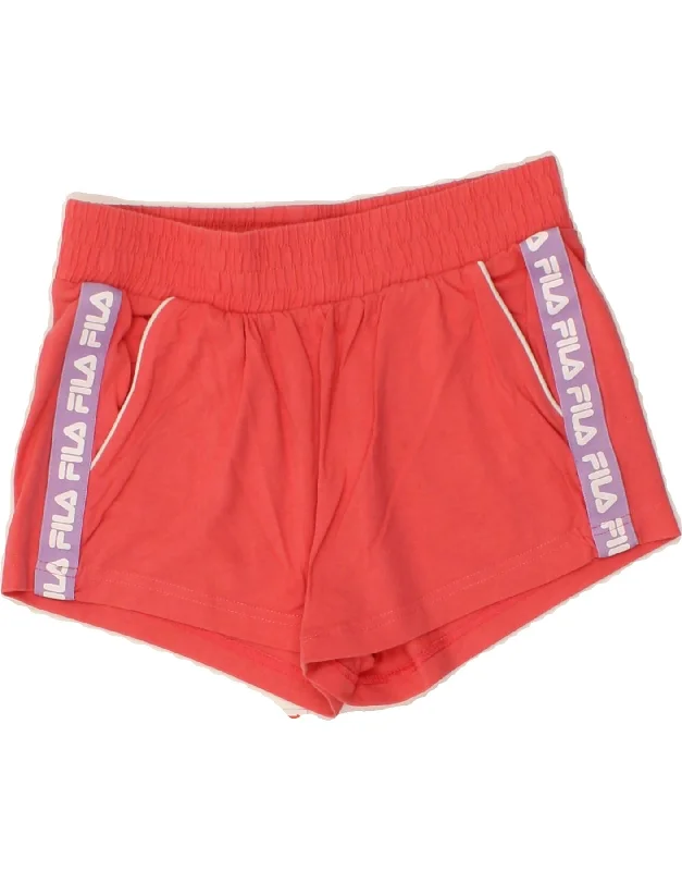 FILA Girls Graphic Sport Shorts 11-12 Years Orange