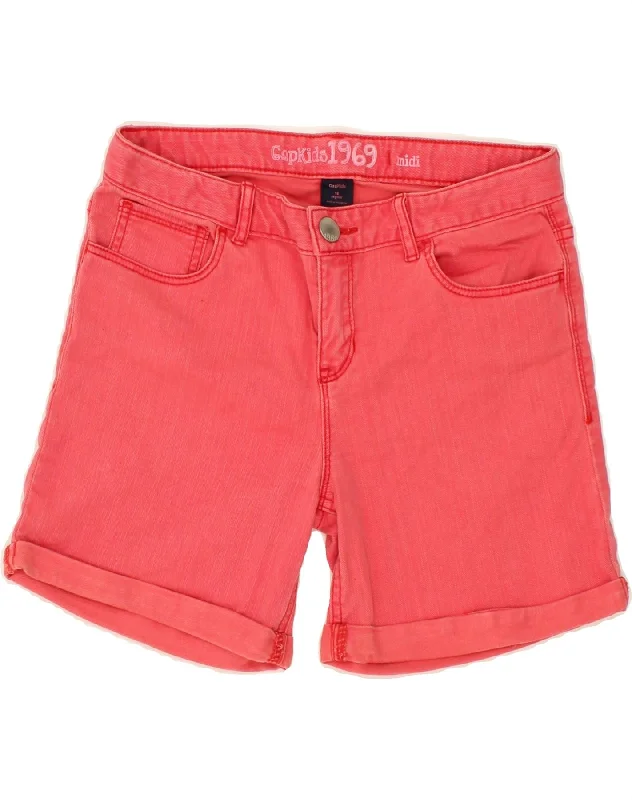 GAP Girls Denim Shorts 15-16 Years W28 Pink Cotton