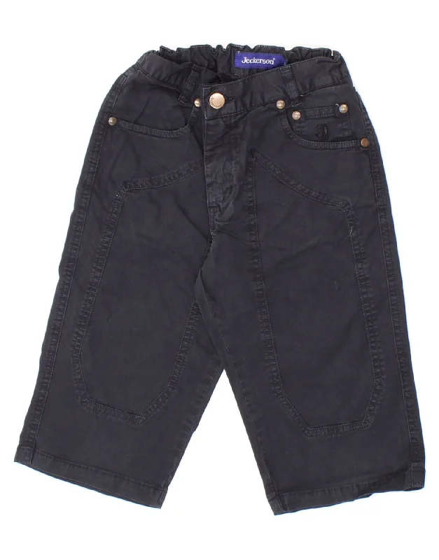 JECKERSON Boys Denim Shorts 11-12 Years W26  Navy Blue Cotton