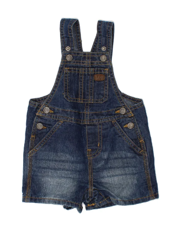 LEE Baby Boys Dungarees Denim Shorts 9-12 Months W20 Navy Blue Cotton