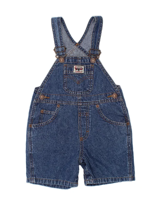 LEVI'S Baby Boys Dungarees Denim Shorts 12-18 Months W22 Blue Cotton