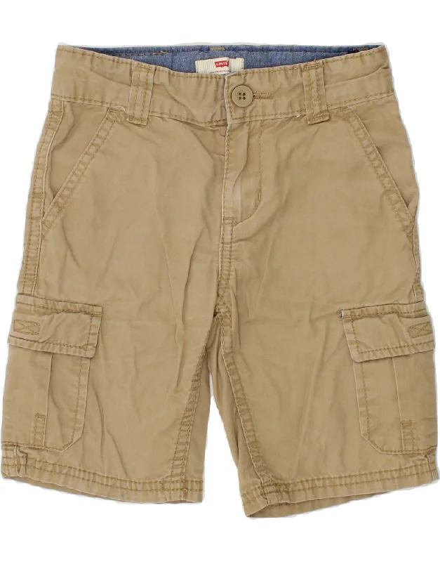 LEVI'S Boys Cargo Shorts 3-4 Years W21  Beige Cotton