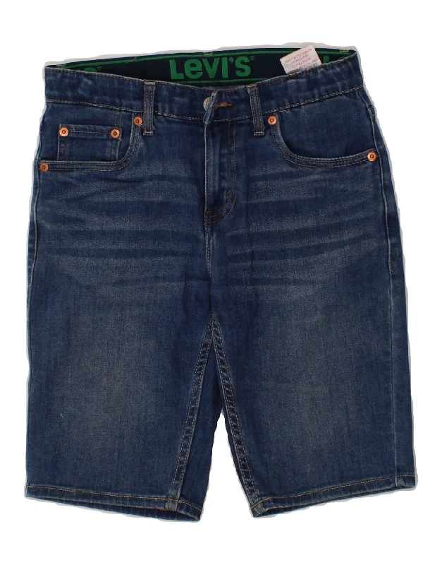 LEVI'S Boys Denim Shorts 11-12 Years W26 Blue Cotton