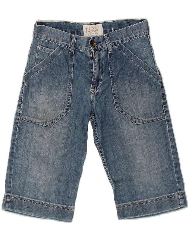 LEVI'S Boys Denim Shorts 9-10 Years W24 Blue Cotton