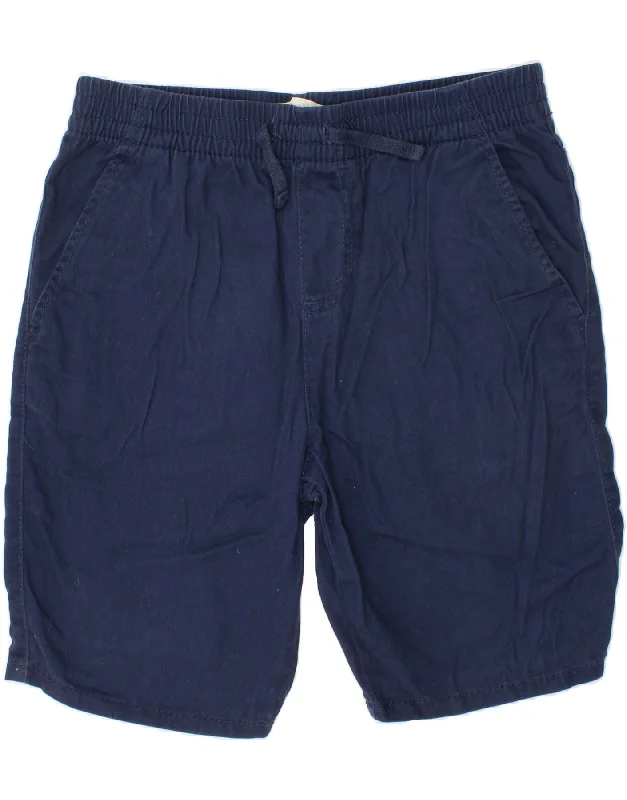 LEVI'S Boys Slim Fit Casual Shorts 15-16 Years Large W26 Navy Blue Cotton