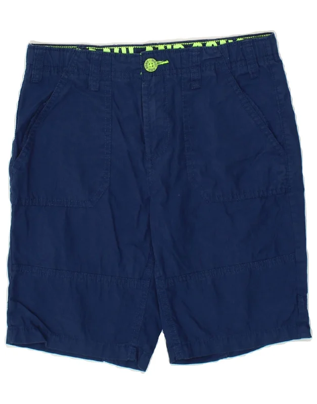 MAUI AND SONS Boys Graphic Chino Shorts 9-10 Years W25  Navy Blue