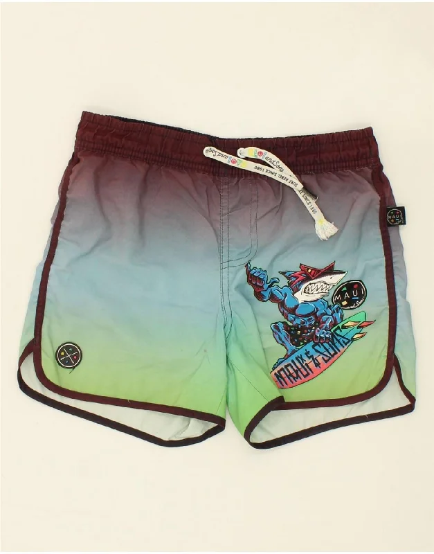 MAUI AND SONS Boys Graphic Swimming Shorts 9-10 Years Multicoloured