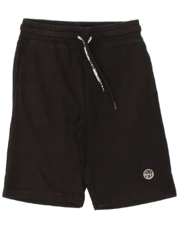 MAUI AND SONS Boys Sport Shorts 9-10 Years Black Cotton