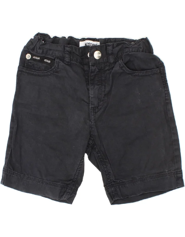 MOSCHINO Boys Graphic Casual Shorts 2-3 Years W18 Navy Blue