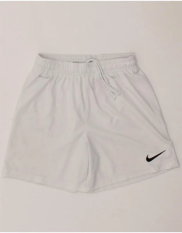 NIKE Boys Dri Fit Sport Shorts 10-11 Years Medium White