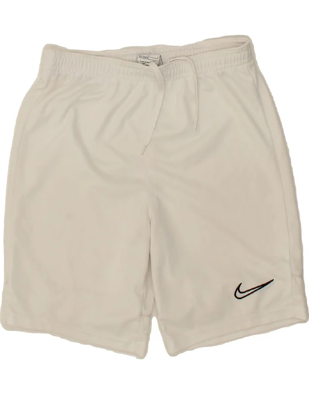 NIKE Boys Dri Fit Sport Shorts 12-13 Years Large White