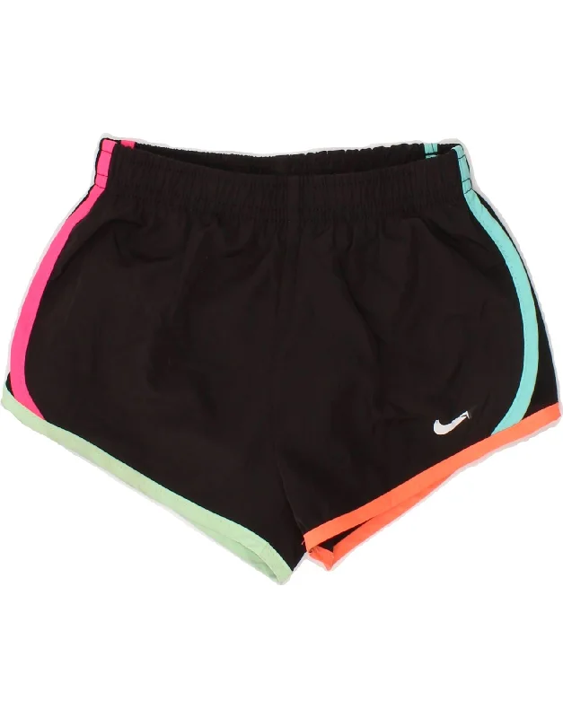 NIKE Boys Dri Fit Sport Shorts 2-3 Years Black Polyester