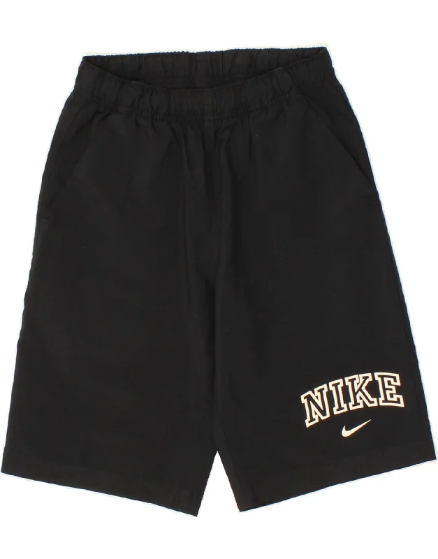 NIKE Boys Graphic Sport Shorts 10-11 Years Medium Black