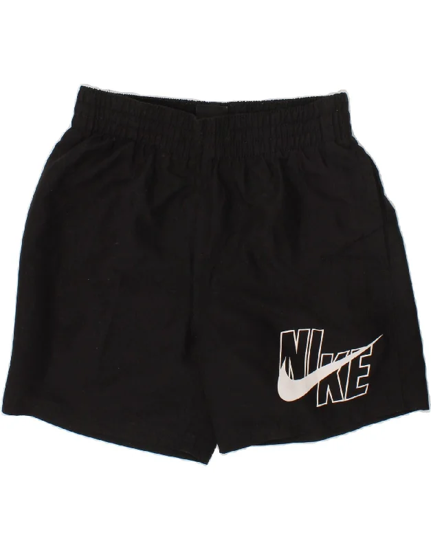 NIKE Boys Graphic Sport Shorts 10-11 Years Medium Black