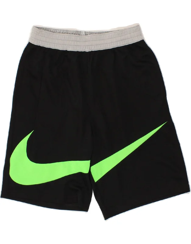 NIKE Boys Graphic Sport Shorts 13-14 Years XL  Black Polyester