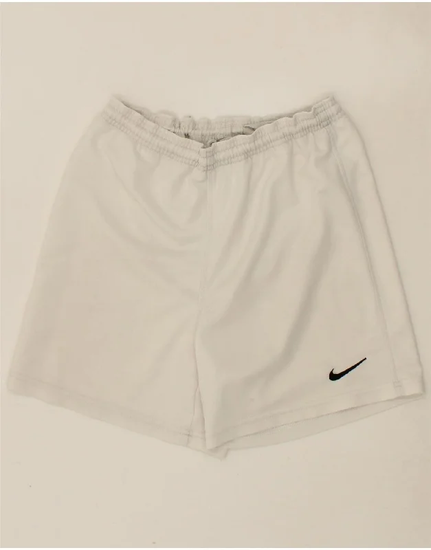 NIKE Boys Sport Shorts 12-13 Years Large White Polyester