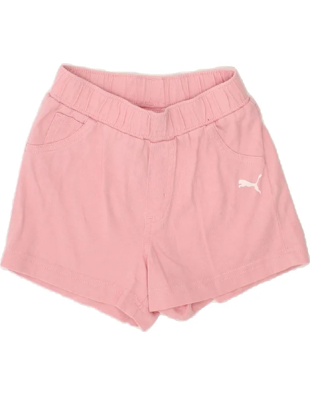 PUMA Baby Girls Sport Shorts 18-24 Months Pink Cotton