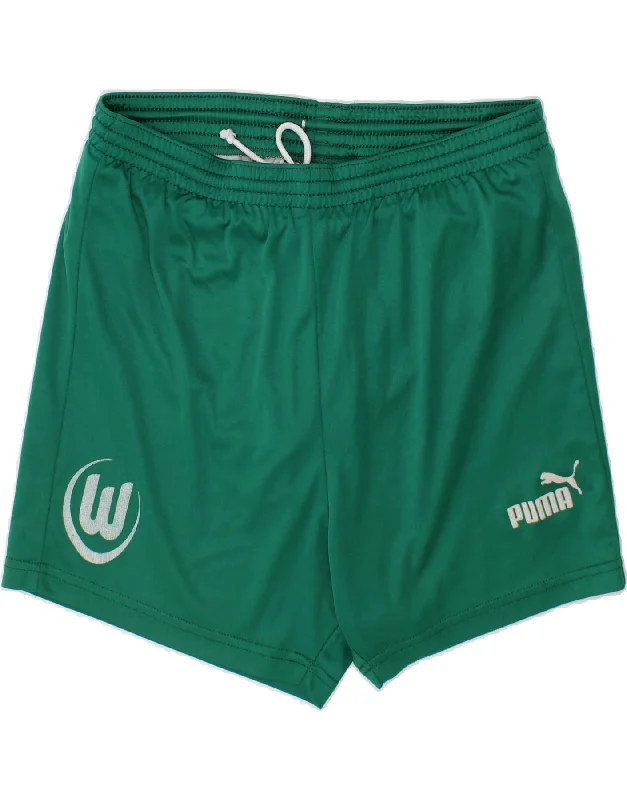 PUMA Boys Graphic Sport Shorts 13-14 Years Green